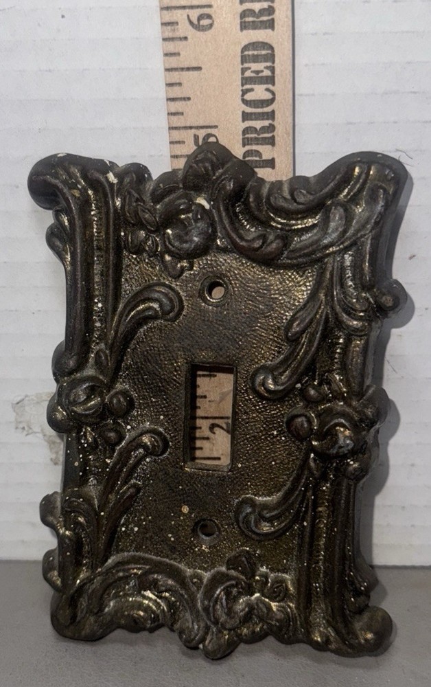 AmerTac Brass Single Light Switch Plate