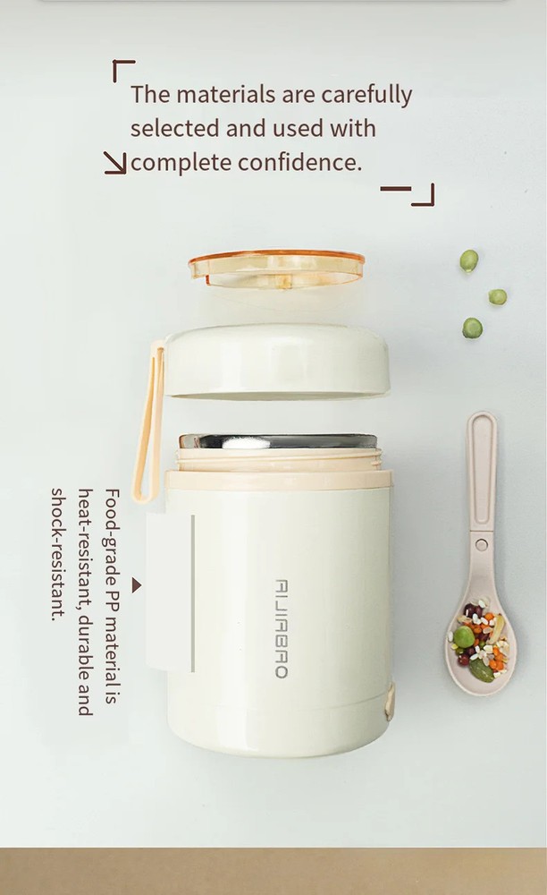 USB 304 Stainless Steel Heated Breakfast Cup for Students