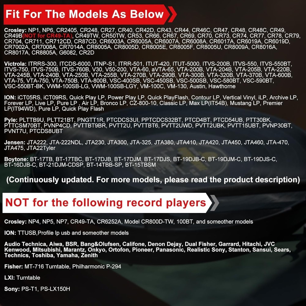 6 Pack Record Player Needle Replacement, Upgraded Vinyl Needle...