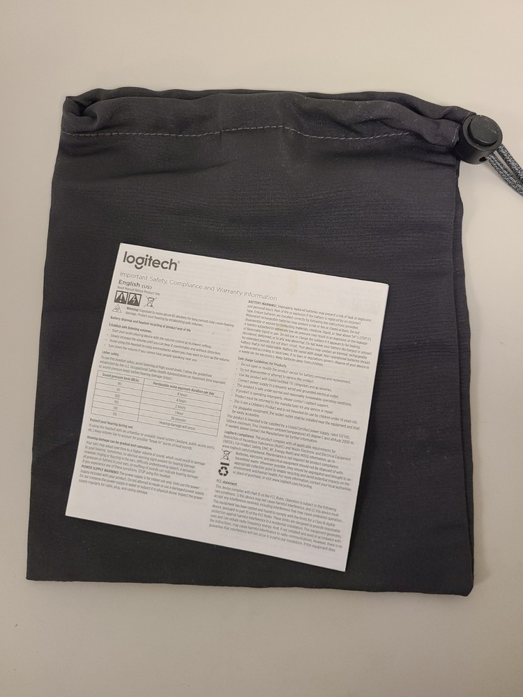 Logitech Zone 750 Wired Noise Canceling Over-Ear Headset