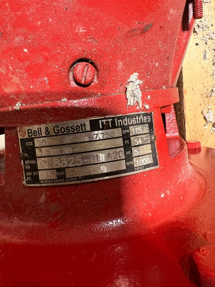 Bell&Gossett pump