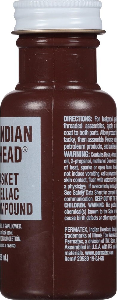 Permatex 20539 Indian Head Gasket Shellac Compound 2 Oz
