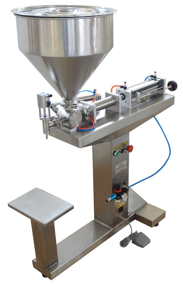 30ml-300ml Pneumatic Paste & Liquid Filling Machine Single Head Floor Type