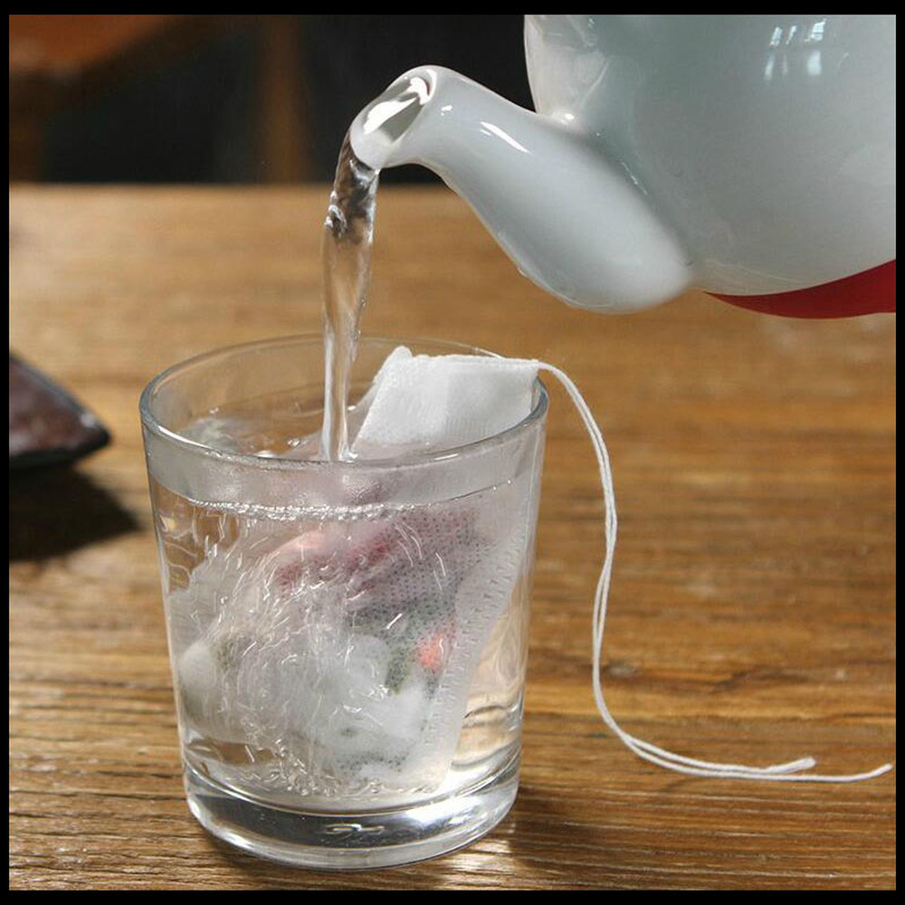 10-5000pcs Disposable Filter Drawstring Flip Empty Teabag Herb Loose Tea Bag LOT