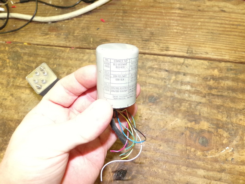 Triad A-61J input transformer mic line tests great!!