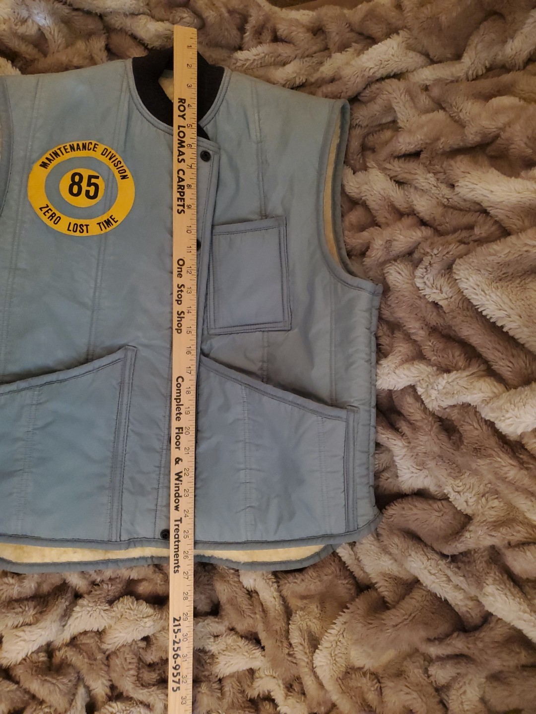 Vintage PECO Philadelphia Electric Company Maintenance Division Work Vest 85