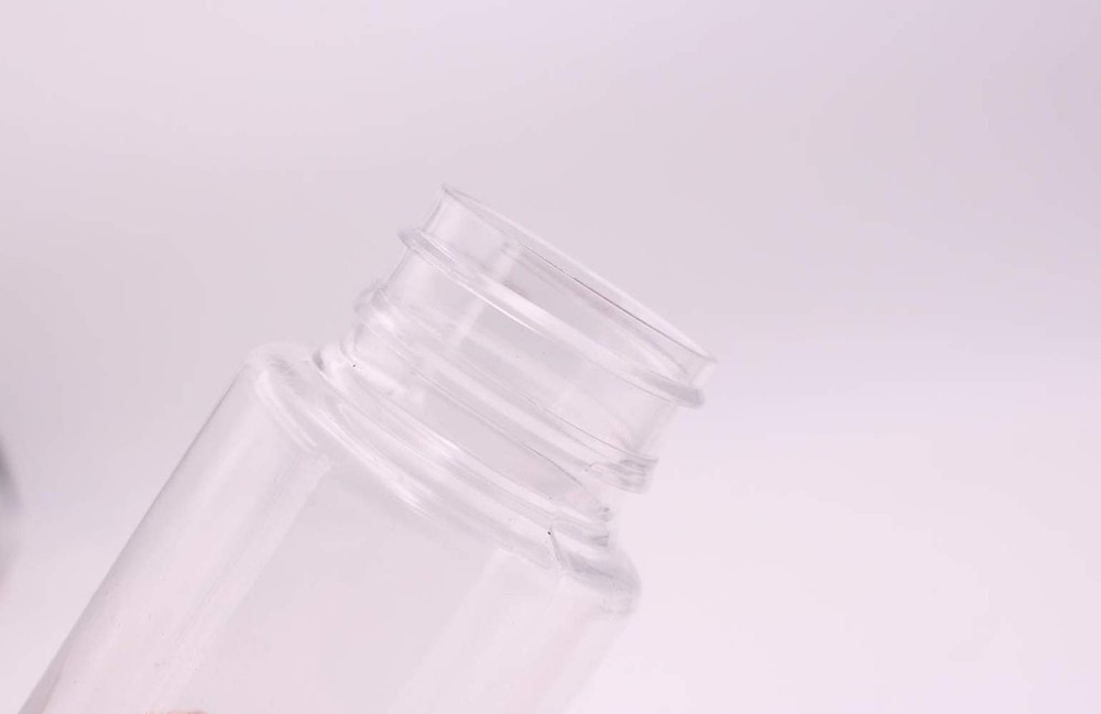 12PCS Clear Empty Portable Thicken Plastic Bottles Case with White Screw Cap ...