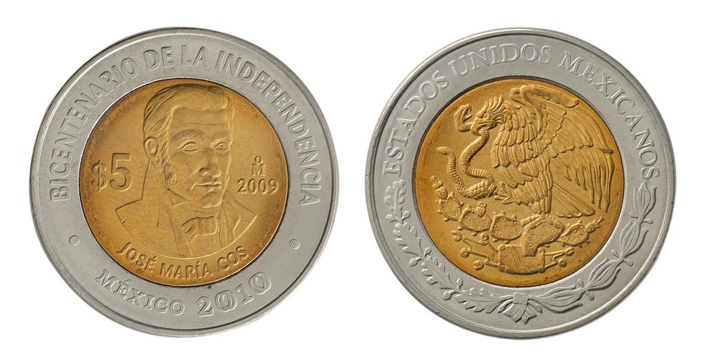 Mexico 5 Pesos, 2009, KM #908, Mint, Commemorative