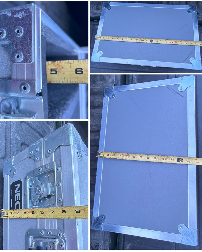 NEC Secure Rugged Aluminum Projector Case with Retractable Handle & Wheels