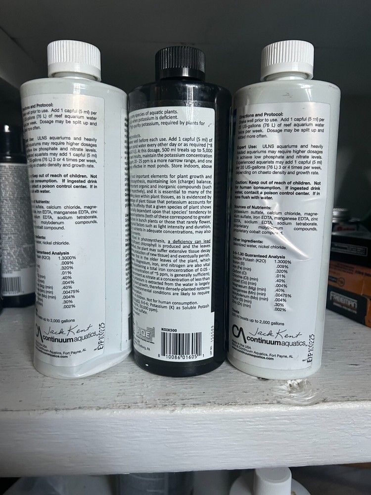 3-pack 500ML CONTINUUM BASIS CHAETO GROW Micro Algae Aquarium Supplement exp2025