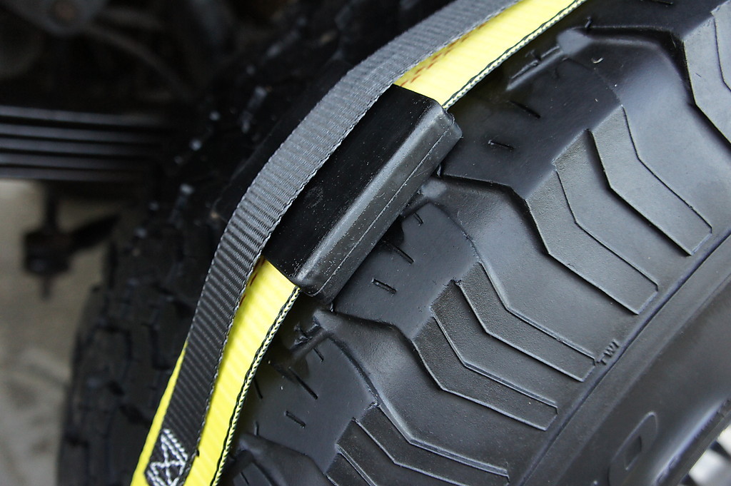 4 Over The Tire Car Hauler Truck Trailer Auto Tie Down Ratchet Straps 3WH