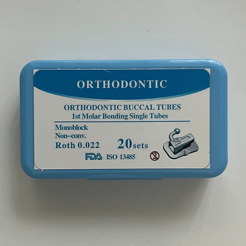 Dental Orthodontic Bondable Buccal Tube 1st 2nd Molar Roth/MBT Monoblock N-conv