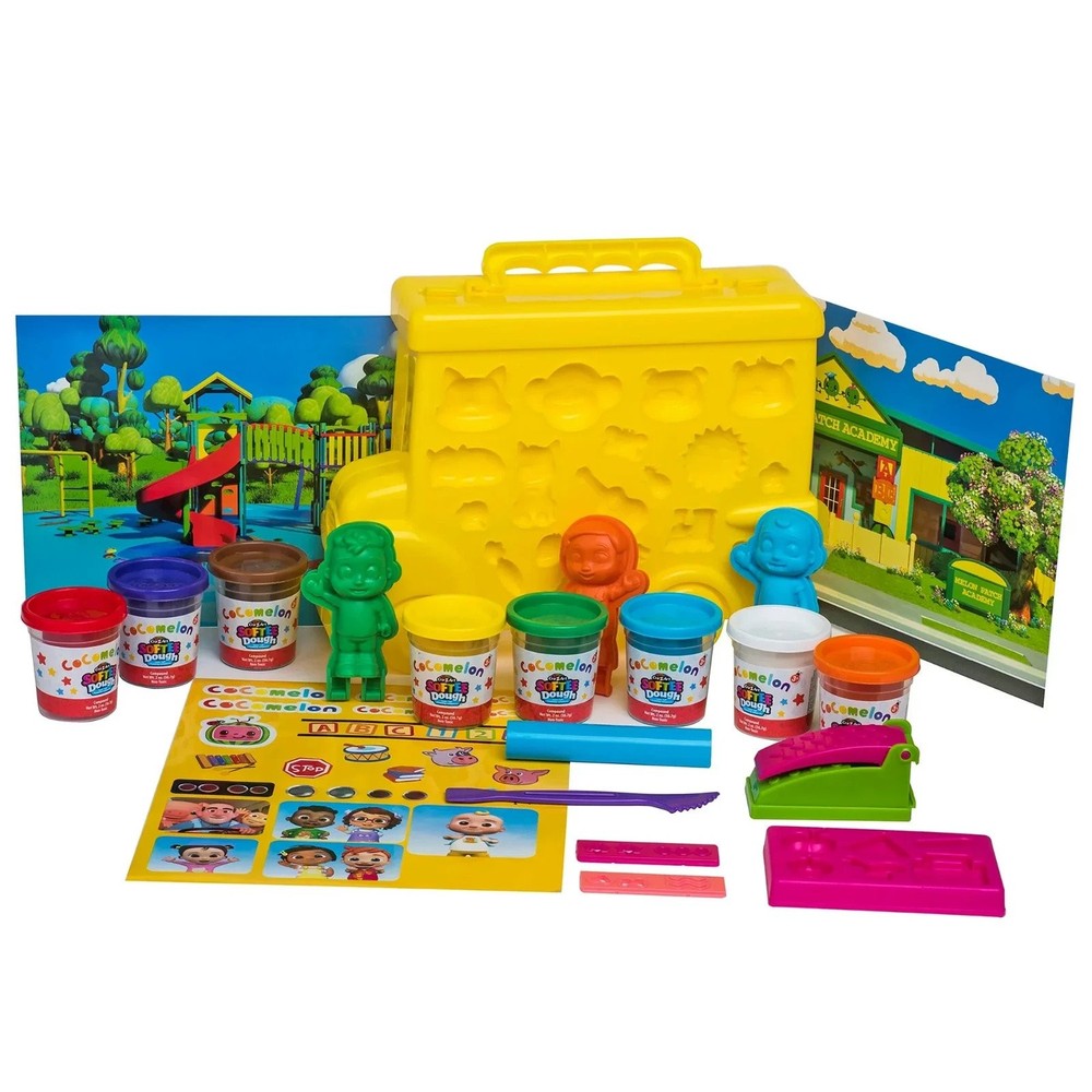 CoComelon: Mold & Play School Bus Softee Dough Kit