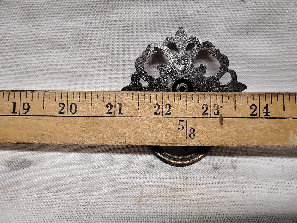 Antique Victorian Brass Drop Ring Drawer Pull Handle Knobs lot of 5