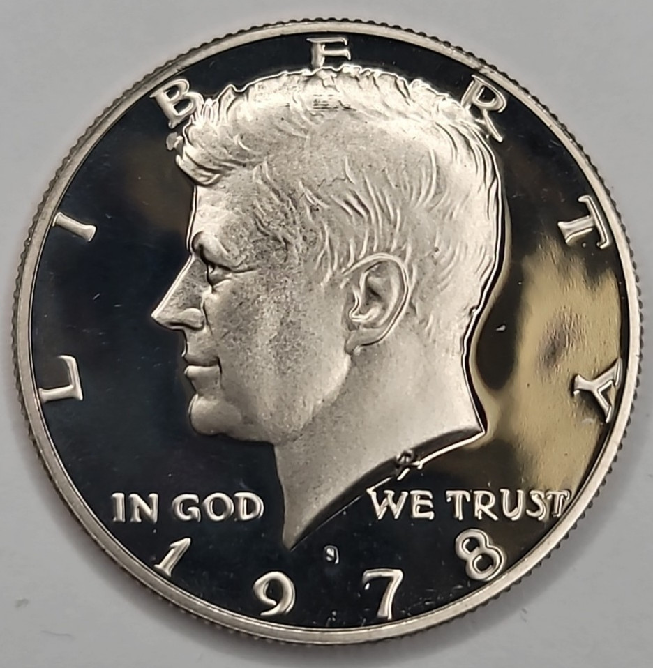 1978 S Gem Proof DCAM Kennedy Half Dollar - CN-Clad