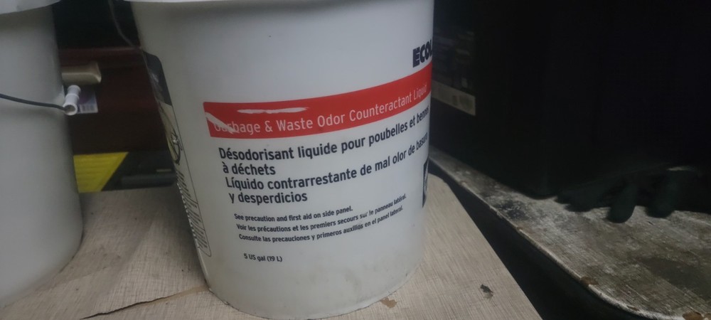 ECOLAB 5 Gal Bucket Garbage Dumpster Food Waste Oder Concentrat Counteractant