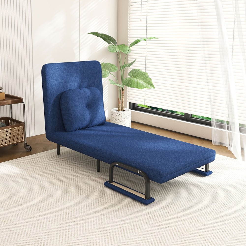 Convertible Sofa Bed Folding Sofa Chair with Adjustable Backrest for Small Space