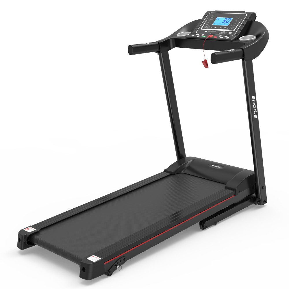 Foldable Treadmill with Incline - Electric Running Machine w/ Bluetooth & LCD