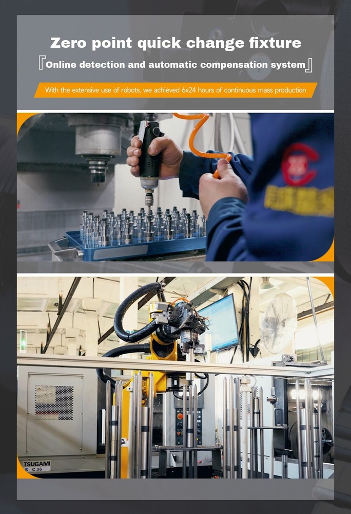 SFX ISO20-OTT Internal Thread Spindle Pull Claw CNC Gripper for ISO Pull Stud