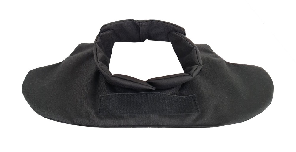 Neck (collar) elements with soft inserts for vest Black