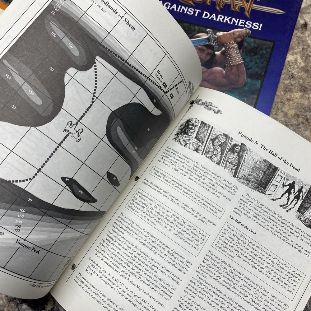 AD&D 1st Edition CB1 CB2 Conan Module Set Complete Unchained! Against Darkness!