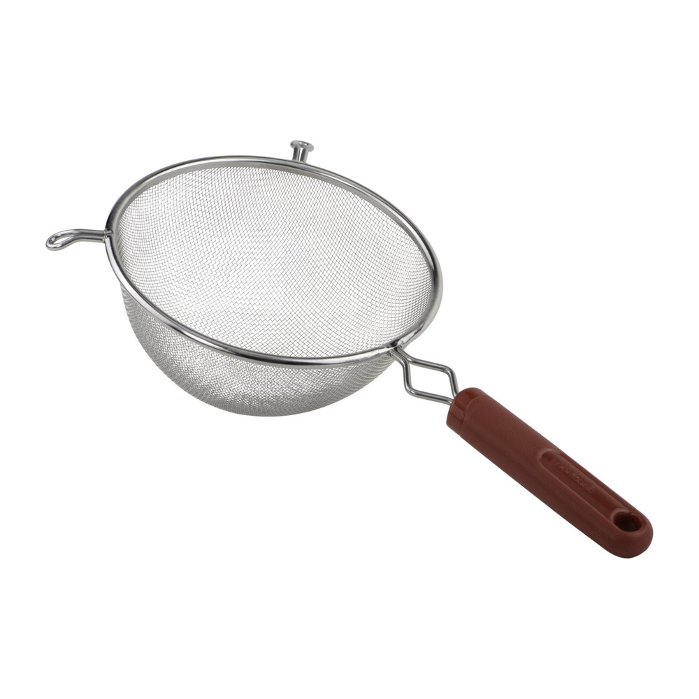 PROfreshionals 6" Stainless Steel Mesh Strainer, Red