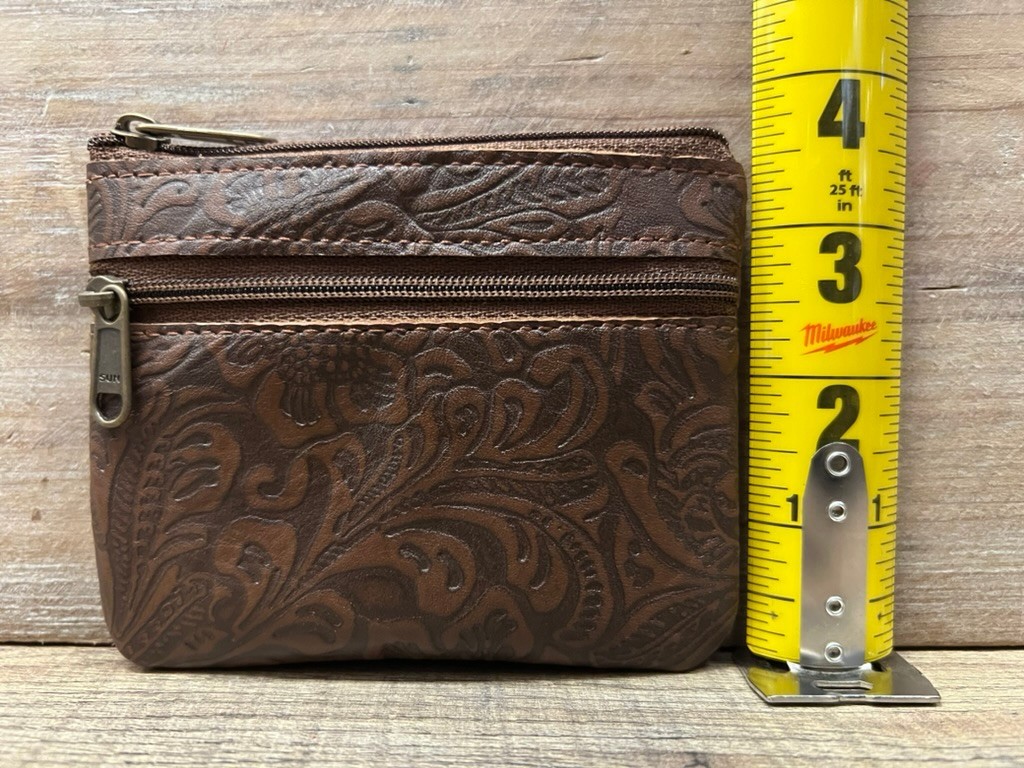 Genuine Cowhide and Leather Coin Purse