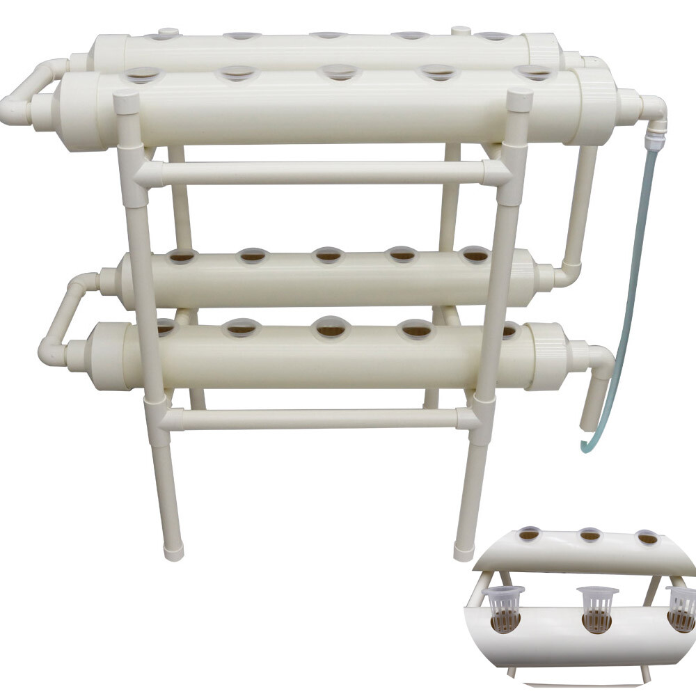 Hydroponic Grow Kit Vegetables Hydroponics Growing System 20Sites 4Pipes 2Layers