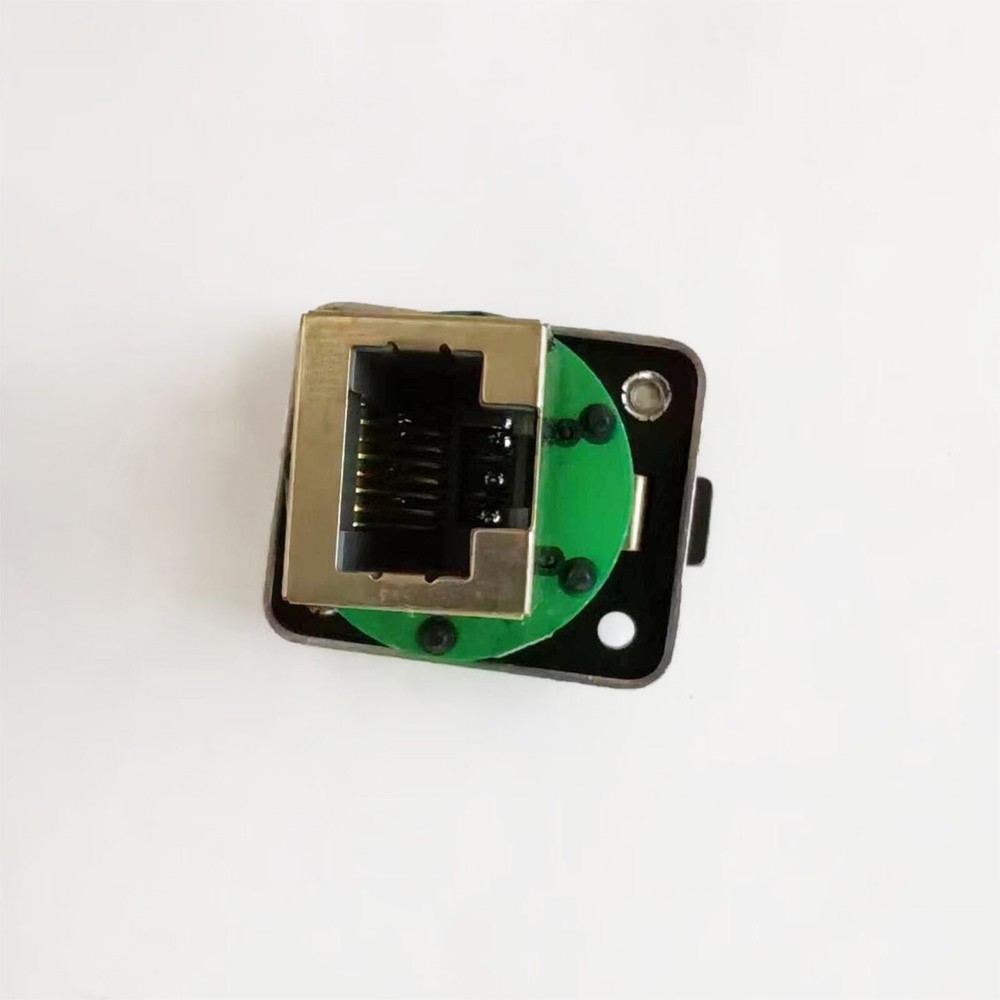 2x CAT5/6 RJ45 Feed-through Ethercon Chassis Panel Mount RJ45 Connector System