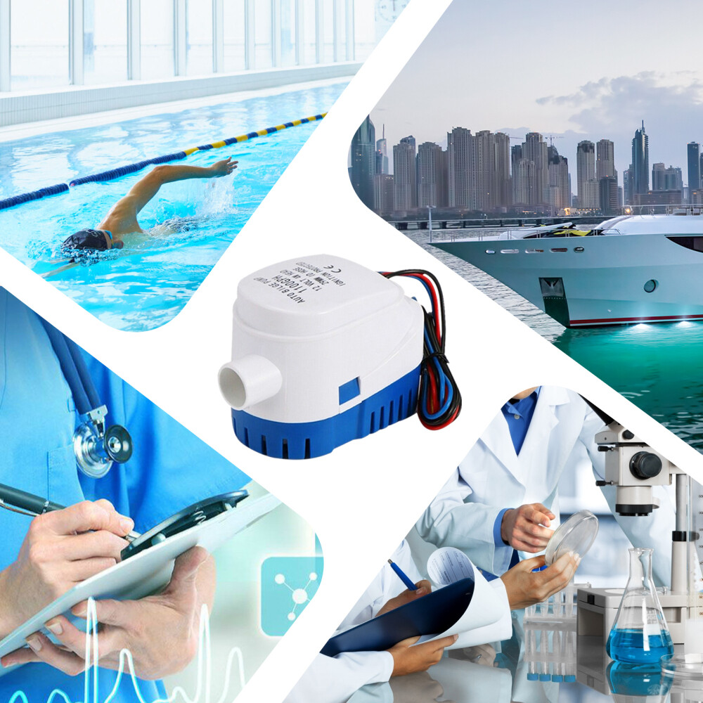 12V 1100GPH Automatic Submersible Boat Bilge Water Pump With Auto Float Switch