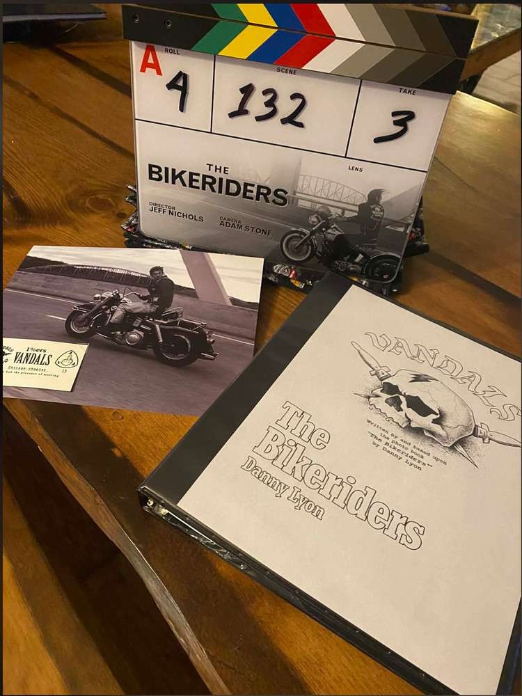 The Bikeriders unsigned movie scripts prop