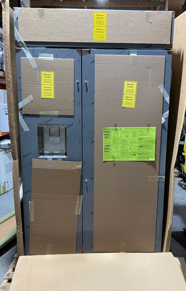 Monogram ZISS480DNSS 28.6 Cu. Ft.Built-In Side by Side Refrigerator*READ*