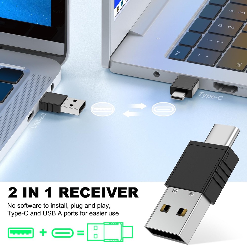 Presentation Clicker Green Laser Pointer, Rechargeable PowerPoint Clicker Wir...