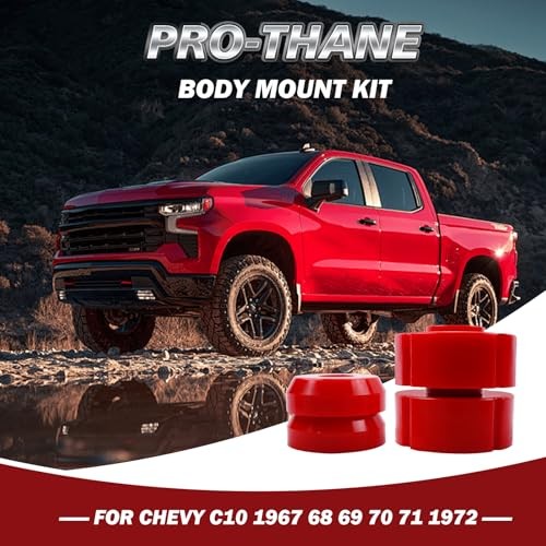 Chevy C10 Body Mount Kit Compatible With 67-72 - Red (7-101)