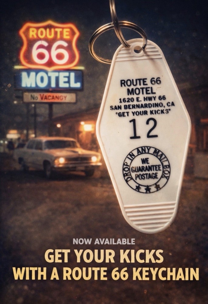 ROUTE 66 MOTEL keytag