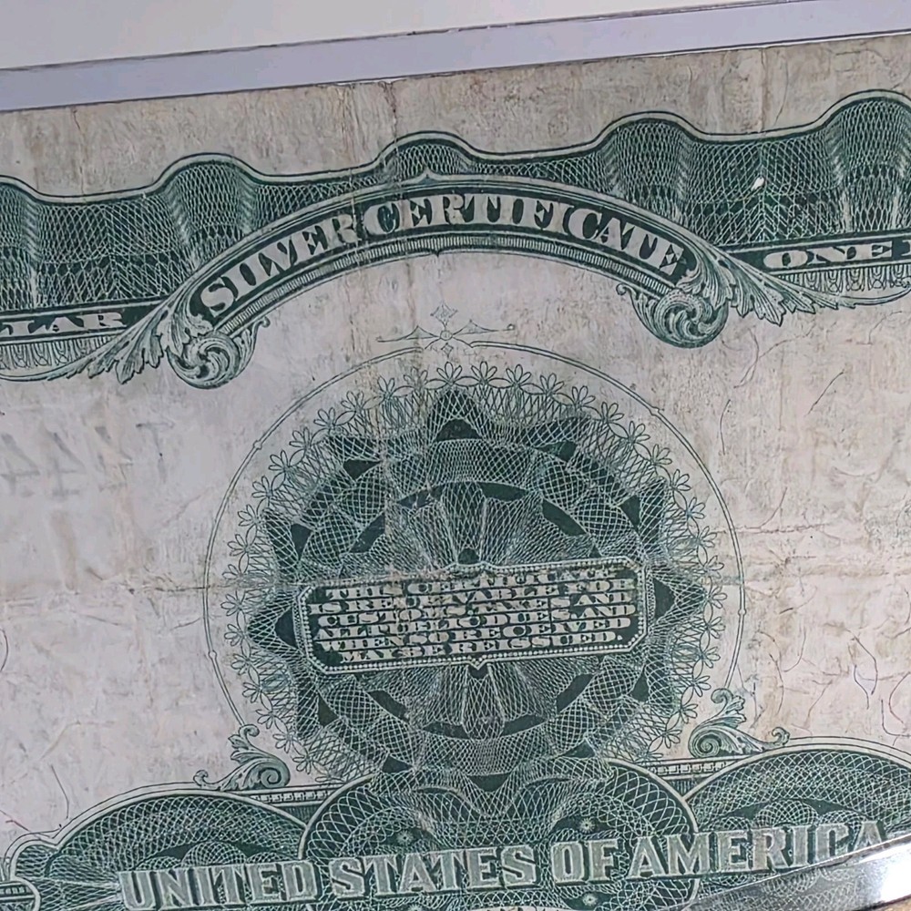 1899 Silver Certificate Black Eagle Large Note $1 Dollar SN T44495216A