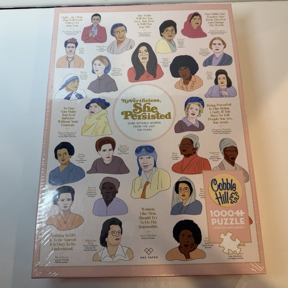Nevertheless She Persisted Puzzle 1000 Pcs - Cobble Hill