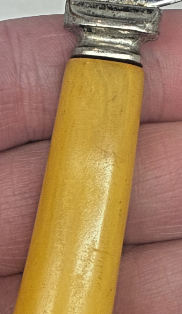 Vintage Mid Centur Modern Cheese/Pie/Cake Knife Bakelite Handle Frontier Forge