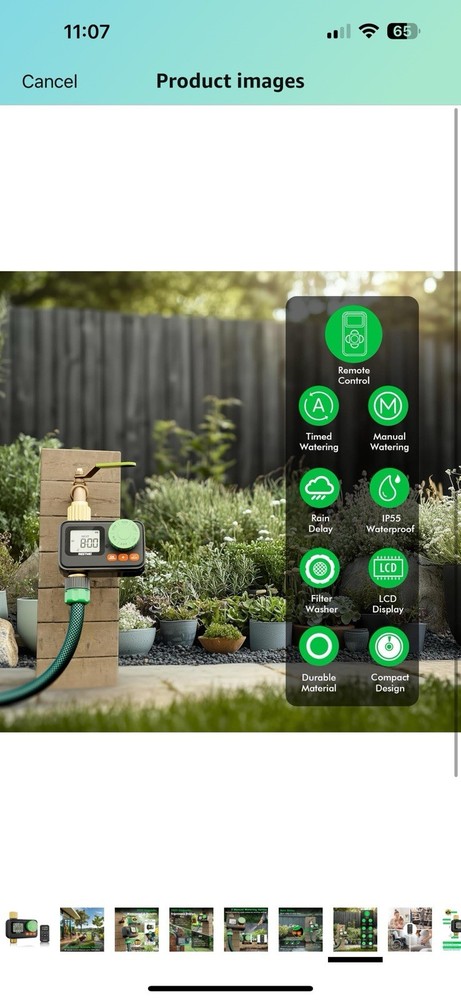 RESTMO RF Remote-Controlled Garden Hose Sprinkler Timer USA