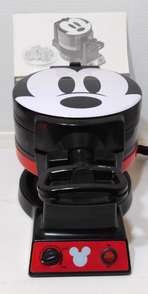 Disney Mickey Mouse 90th Anniversary Double Flip Waffle Maker MIC-62