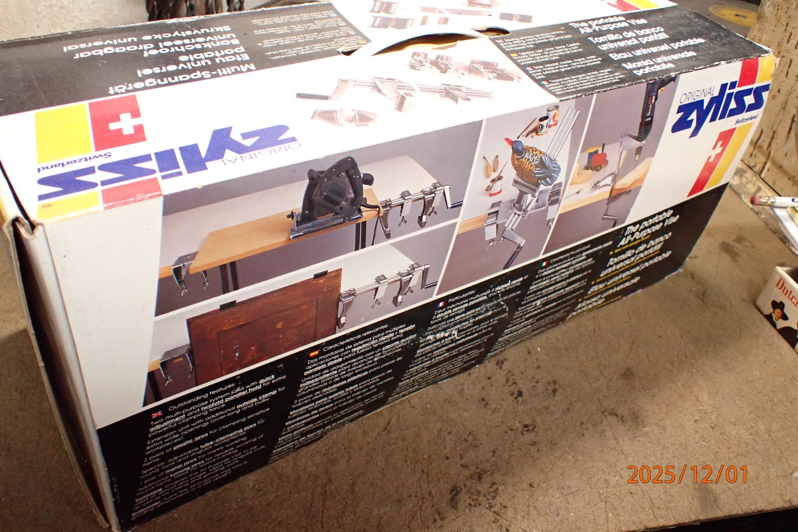 LOT A NEW OLD STOCK VINTAGE SWISS ORIGINAL ZYLISS KIT WITH CENTERS JAWS  READ