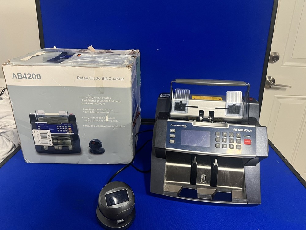 AccuBanker AB4200 Basic Bank Grade Bill Counter READ