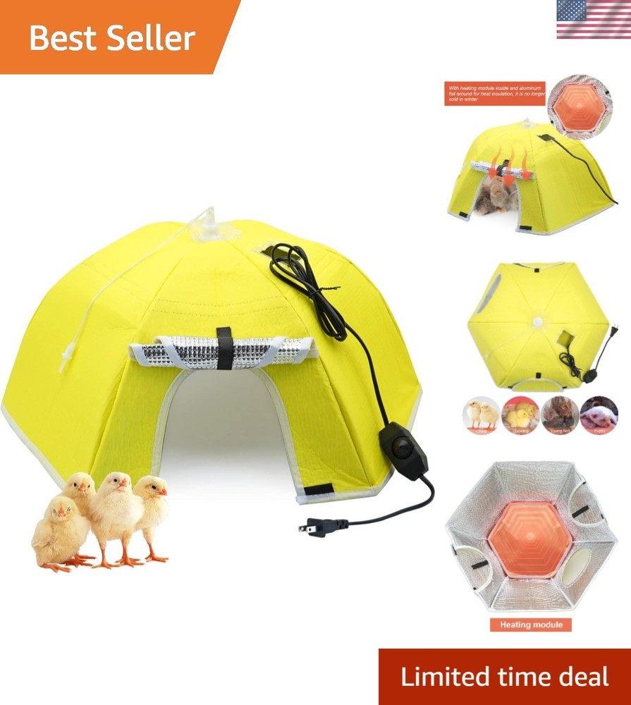 Adjustable Heat Chick Brooder Heating Plate for up to 50 Poultry & Ducklings