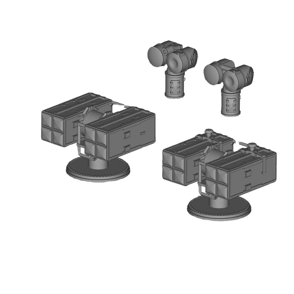 EV Model 3D Printing 1/700 Mk95 Mission Launching System Mk95 Illuminator