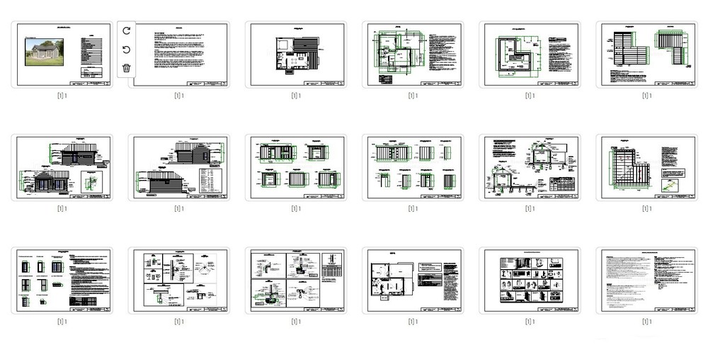 Cabin/Tiny Home Plan, 628 SF. Cottage Style House Blueprints