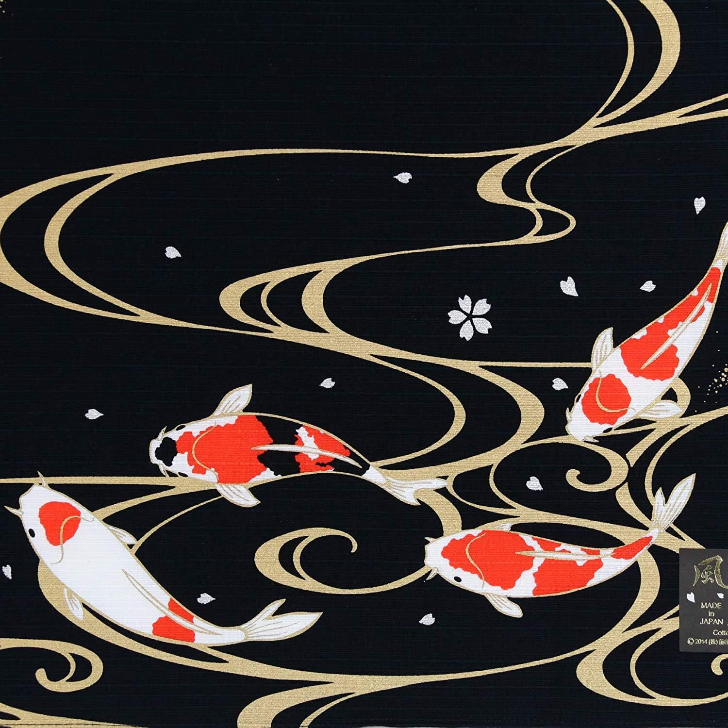 Furoshiki Japanese Traditional Wrapping Cloth Tapestry Made in Japan Moon &Crane