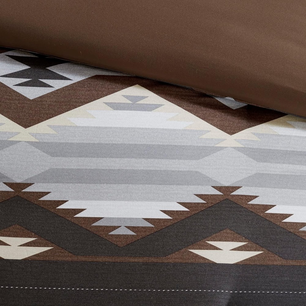 Rustic Lodge Cabin Comforter Set - All Season down Alternative Warm Bedding Laye