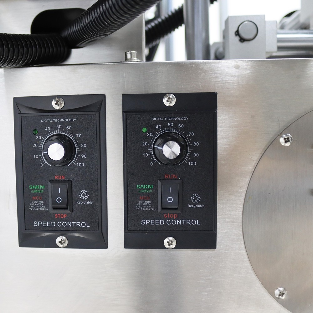 Double Sided Automatic Desktop Labeling Machine 110V Labeller for Various Bottle