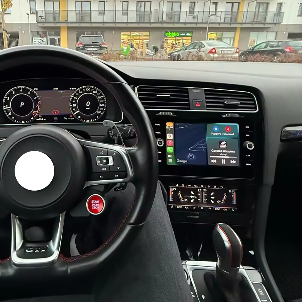 6.9"Digital AC Heater Temperature/Climate Control Switch Panel For VW Golf 7 GTI