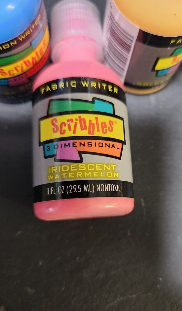 5 Scribbles Fabric Writer, Dimensional Fabric Paints, New